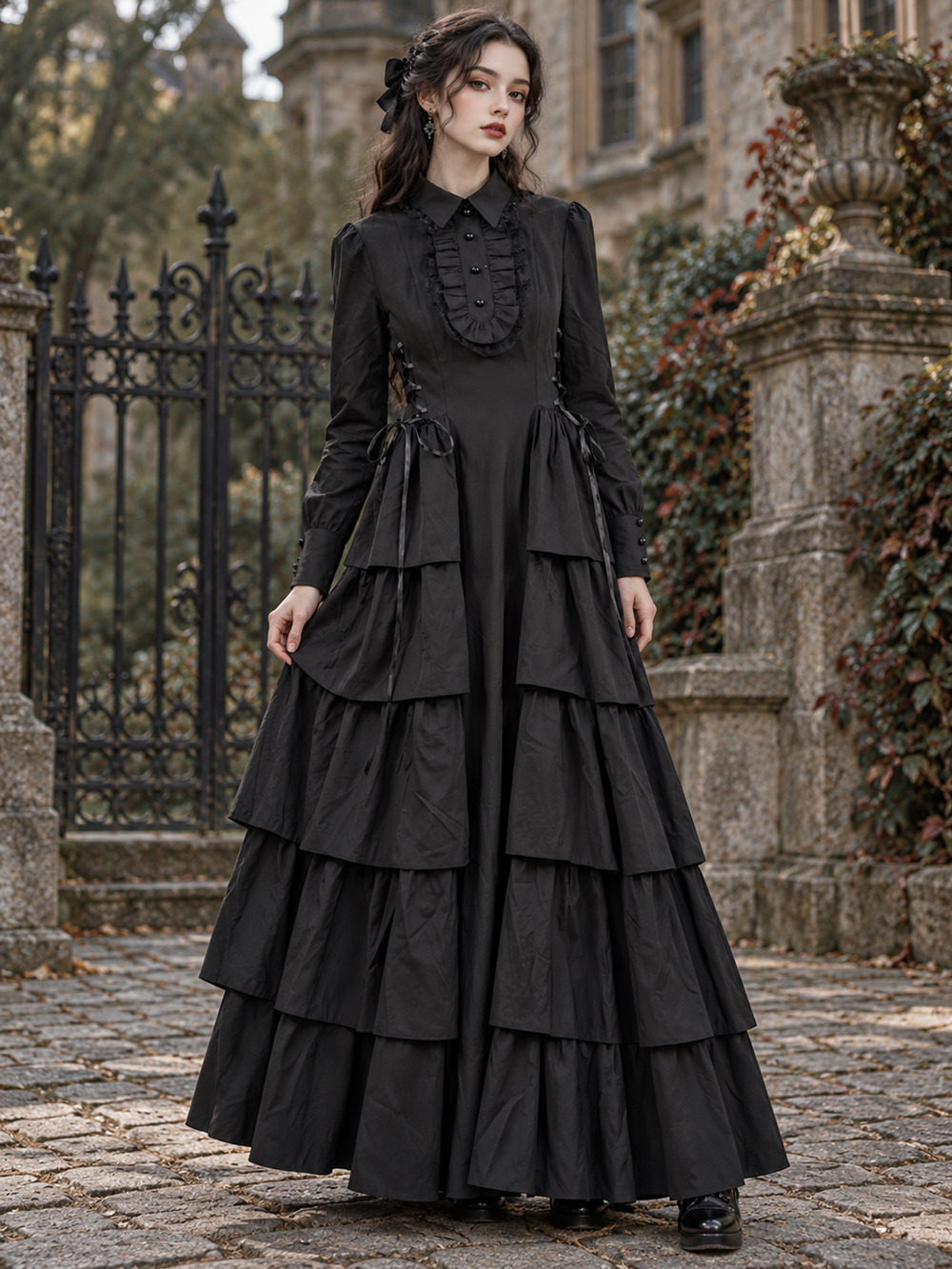 Victorian Bridgerton Ball Gown Small Dark Coquette Regency Cosplay Costume